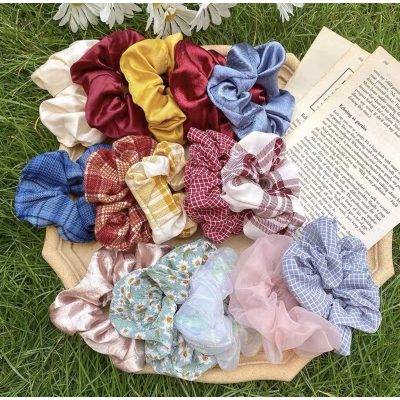 cách làm dây buộc tóc scrunchies