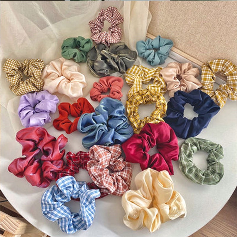 cách làm dây buộc tóc scrunchies